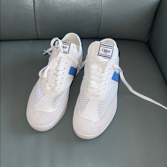 Chloe NWT Authentic Chloé Kick Leather & Mesh Sneaker - Picture 2 of 10